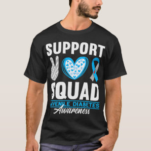 サポートスクワッド若年糖尿病認識度T1D型 Tシャツ