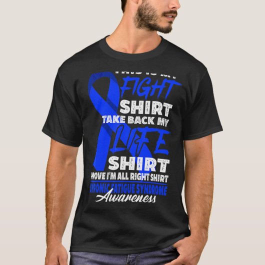 サポートスクワッドFigh I Me Cfs慢性疲労同期 Tシャツ (正面)