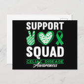 サポートスクワッドIグルテンフリー大腸菌セリアック病 ポストカード (正面/裏面)