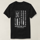 サポートスクワッドIゼブラリボンI神経内分泌管 Tシャツ (デザイン正面)