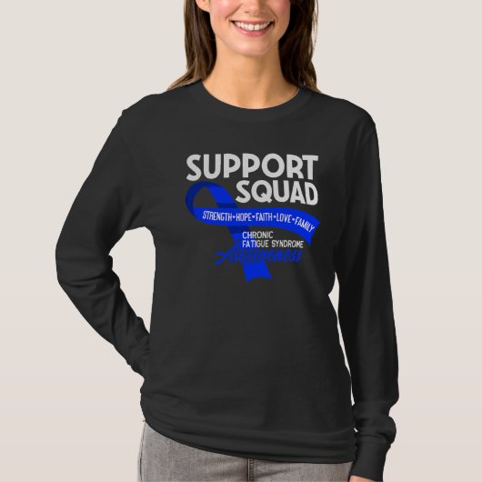 サポートスクワッドI Me Cfs慢性疲労症候群 Tシャツ (正面)