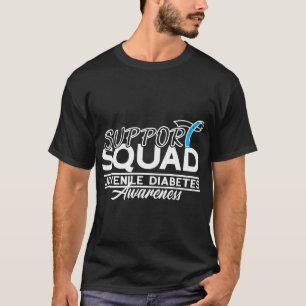 サポートスクワッドT1Dタイプ1糖尿病認知症T- Tシャツ