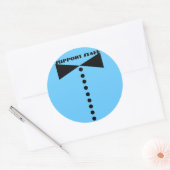 サポートスタッフステッカー –  ラウンドシール (封筒)