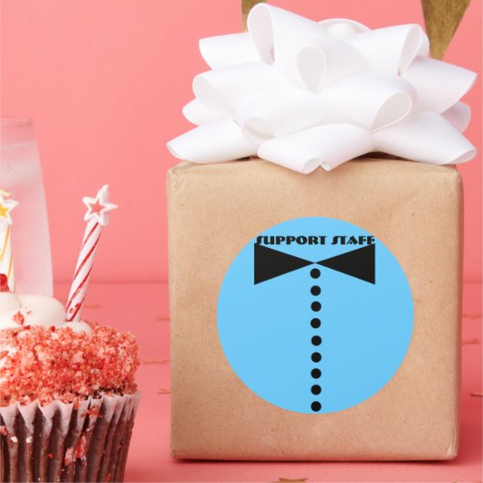 サポートスタッフステッカー –  ラウンドシール (パーティー)