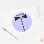 サポートスタッフステッカー – ラウンドシール (封筒)