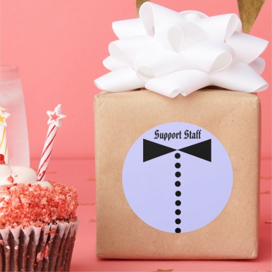 サポートスタッフステッカー – ラウンドシール (パーティー)