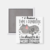 サポートタイプ1糖尿病認識度リボンギフト マグネット (正面/裏面)