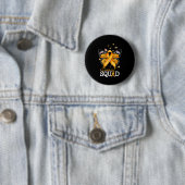 サポートチーム オレンジリボン 多発性硬化症啓発 缶バッジ (インサイチュ)