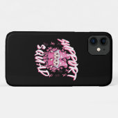 サポートチーム  ゴノム戦士 乳がん啓発 Case-Mate iPhoneケース (裏面(横))