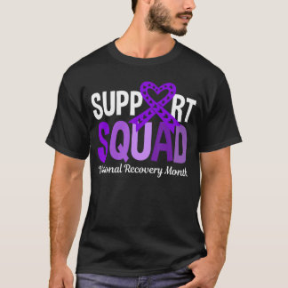 サポートチーム 国民的回復月間 中毒回復 Tシャツ