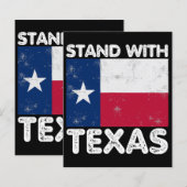 サポートテキサス州Iテキサス州Texan国旗と立つ (正面/裏面)