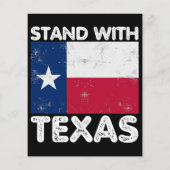 サポートテキサス州Iテキサス州Texan国旗と立つ (裏面)