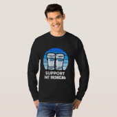 サポートデイOuzoメガネを飲むギリシャ人 Tシャツ (正面フル)