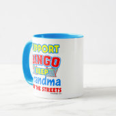 サポートビンゴの祖母 マグカップ (正面左)