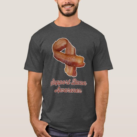 サポートベーコンの認識度のTシャツ Tシャツ (正面)