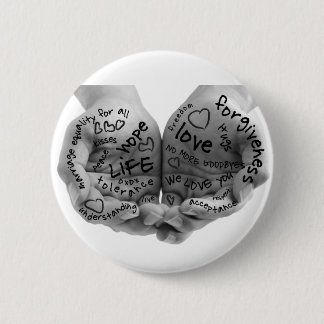 サポートボタンだけの手 缶バッジ