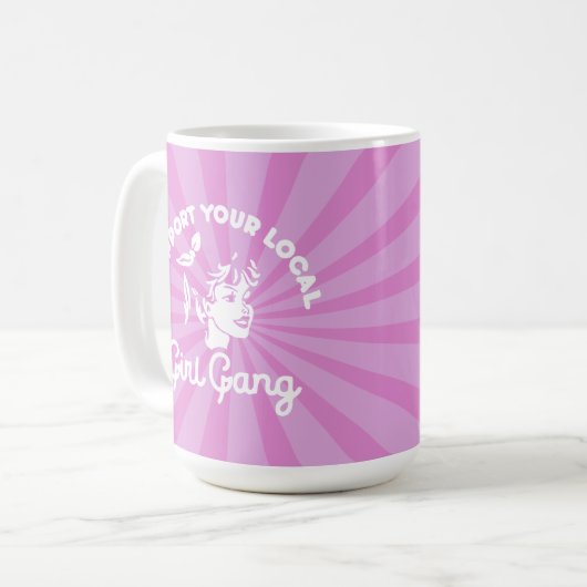 サポートユアローカルガール集団マグ コーヒーマグカップ (正面左)