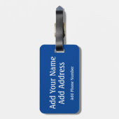 サポートラベルを表示パーソナライズされた,ウクライナ国旗 ラゲッジタグ (裏面縦)