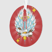 サポートレジェンドゲーマー赤い翼のシリンジ漫画 オーナメント (正面)