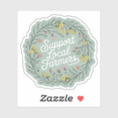 サポートローカル農家ビニール シール (シート)