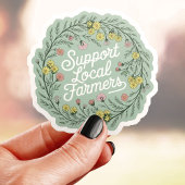 サポートローカル農家ビニール シール