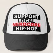 サポートローカルNerdcoreヒップホップの帽子 キャップ (正面)