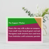 サポートワーカー サンキューカード (スタンド正面)