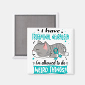 サポート三叉神経痛認識度リボンギフト マグネット (正面/裏面)