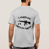サポート先住民の権利 Tシャツ (裏面)