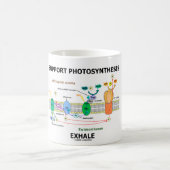 サポート光合性は吐き出します(生物化学のユーモア) コーヒーマグカップ (中央)