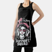 サポート分乱雑Bunピンクの戦士の乳がん エプロン (インサイチュ)