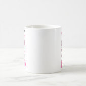 サポート分乱雑Bunピンクの戦士の乳がん コーヒーマグカップ (中央)