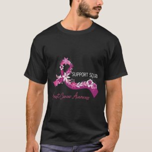 サポート分娩乳がん認識度ピンクリボン Tシャツ