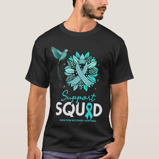サポート分隊ひまわりハミングバード中毒レコ Tシャツ (正面)