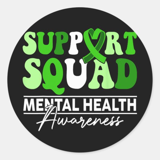 サポート分隊ひまわり髪の精神的な健康に目を覚ます ラウンドシール (正面)