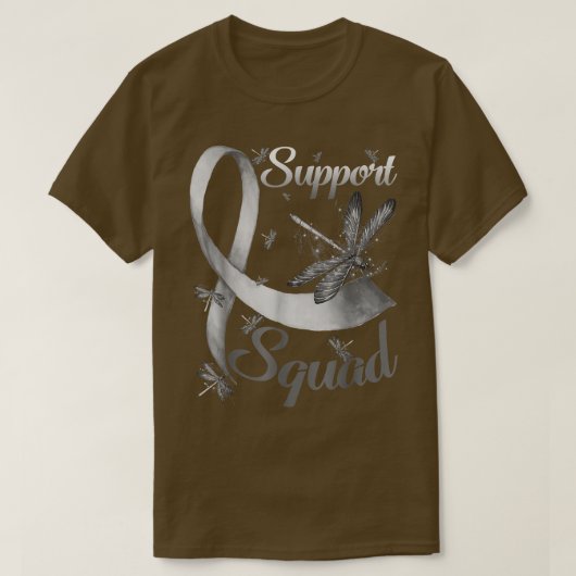 サポート分隊トンボ先天性白内障グレー Tシャツ (デザイン正面)