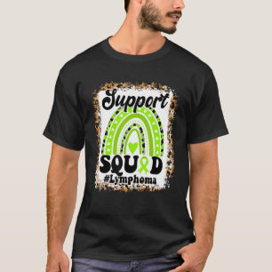 サポート分隊ライムグリーンリボン虹リンパ腫A Tシャツ