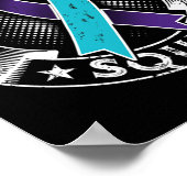 サポート分隊リボン自殺防止認識度 ポスター (角)