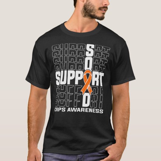 サポート分隊CRPS認識度 Tシャツ (正面)
