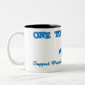 サポート前立腺癌の認識度 ツートーンマグカップ (左)