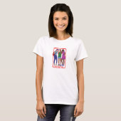 サポート地域の女の子集団 Tシャツ (正面フル)