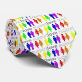 サポート愛-虹のタイ ネクタイ (ロール)