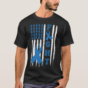サポート戦う米国国旗タイプ2タイプ1糖尿病戦争 Tシャツ