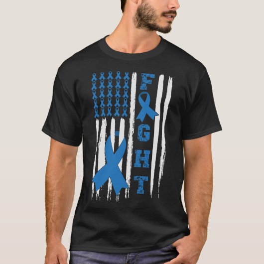 サポート戦う米国国旗タイプ2タイプ1糖尿病戦争 Tシャツ (正面)