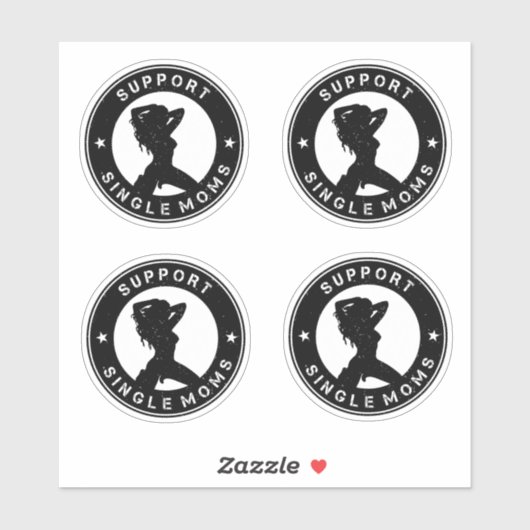 サポート独身のママ シール (シート)
