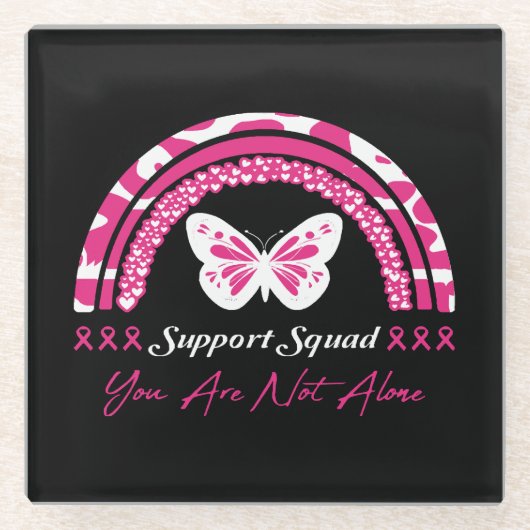 サポート班お一人ではない ガラスコースター (正面)