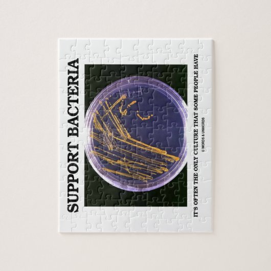 サポート細菌は何人かの人々しか培養しません頻繁に ジグソーパズル (縦)
