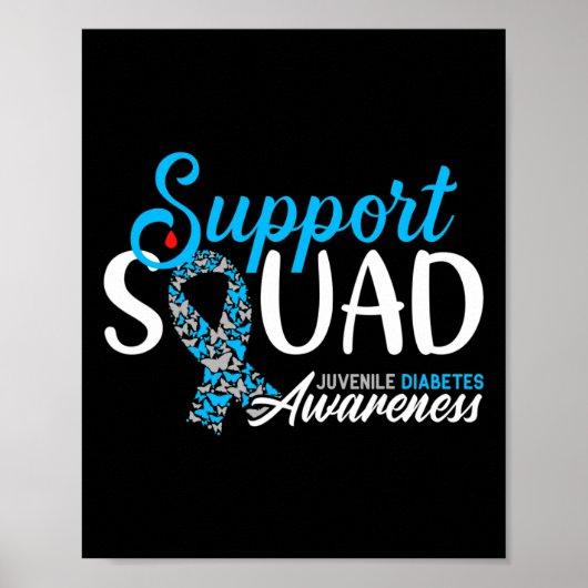 サポート認識度分隊I少年T1dタイプ1 Diab ポスター (正面)