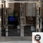 サポート警察の細い青い線のウィンドウの固定 ウィンドウサイン (オフィスドア)