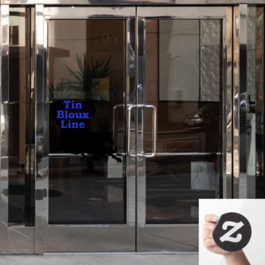 サポート警察の細い青い線のウィンドウの固定 ウィンドウサイン (オフィスドア)